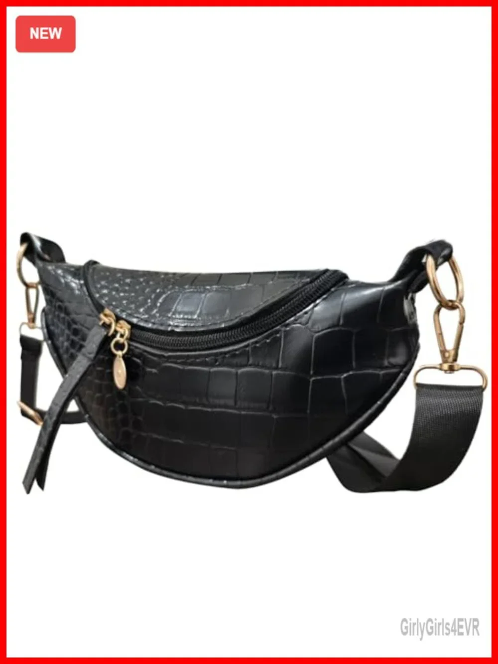 PU Leather Dumpling Hobo Bag Crescent Crossbody Saddle Shoulder Bag